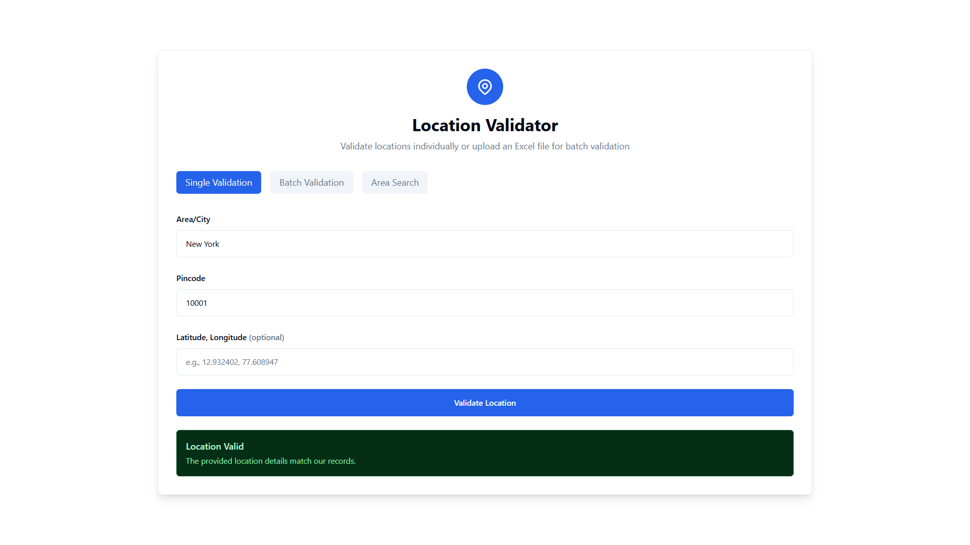 Location Validator image 2